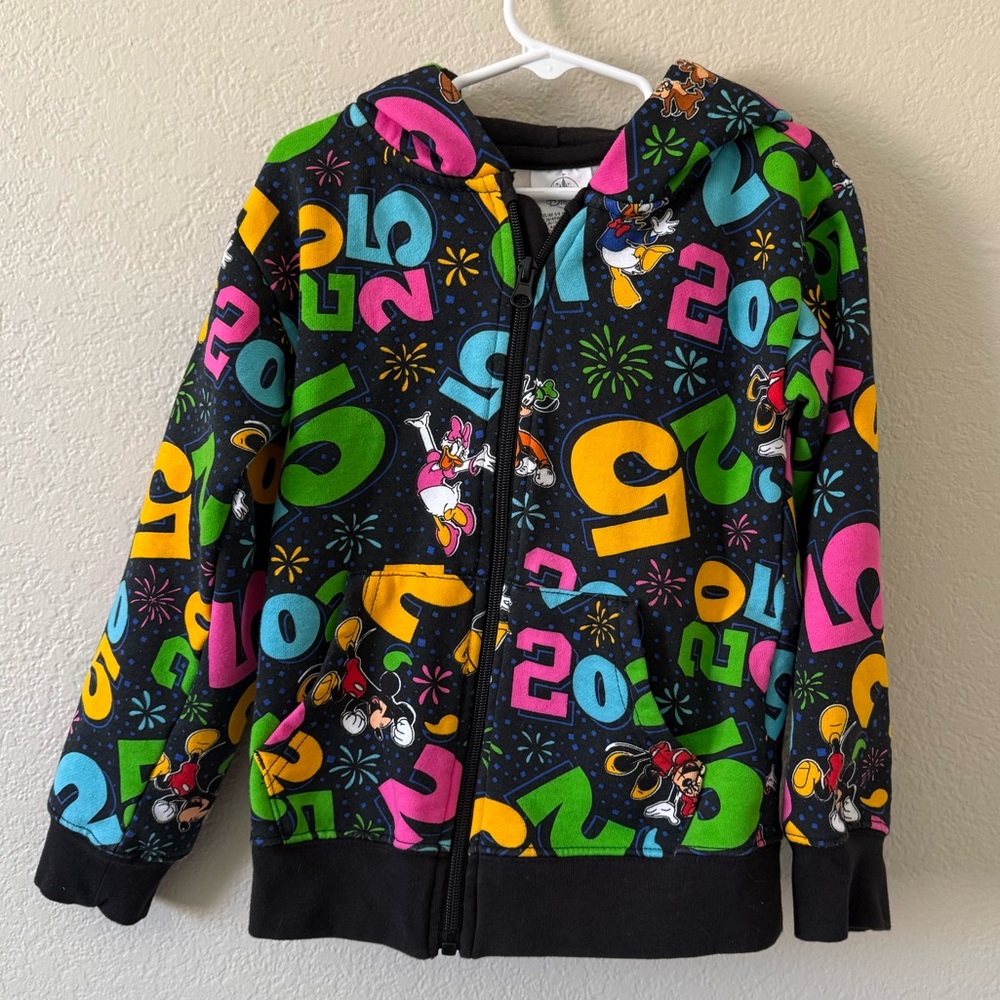 Disneyland 2025 Kid’s Zip Fleece Hoodie